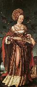 HOLBEIN, Hans the Younger St Ursula oil painting